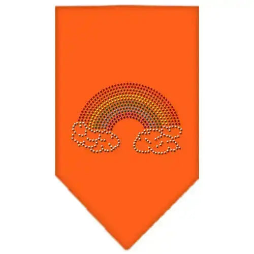 Rainbow-Rhinestone-Bandana-Orange-Small-GreatEagleInc-319117582