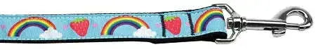 Rainbows-And-Berries-Nylon-Dog-Leash-5-8-Inch-Wide-6ft-Long-GreatEagleInc-318640677