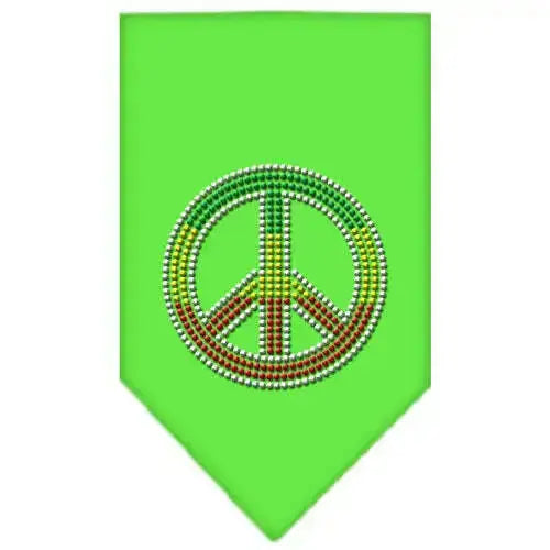 Rasta-Peace-Rhinestone-Bandana-Lime-Green-Large-GreatEagleInc-319113779