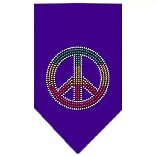 Rasta-Peace-Rhinestone-Bandana-Purple-Small-GreatEagleInc-319112751