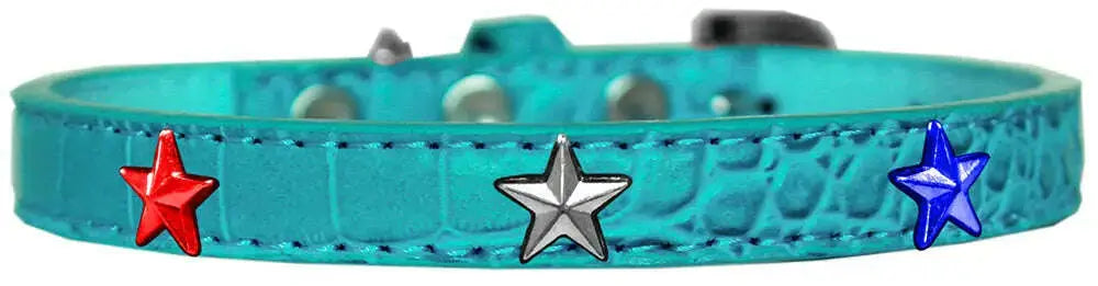 Red_-White-And-Blue-Star-Widget-Croc-Dog-Collar-Turquoise-Size-10-GreatEagleInc-319981323