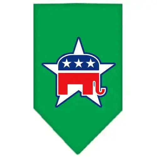 Republican-Screen-Print-Bandana-Emerald-Green-Small-GreatEagleInc-318947668