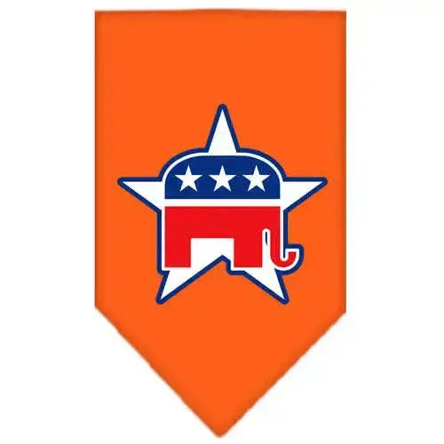 Republican-Screen-Print-Bandana-Orange-Small-GreatEagleInc-318948190