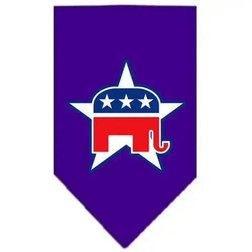 Republican-Screen-Print-Bandana-Purple-Small-GreatEagleInc-318948238