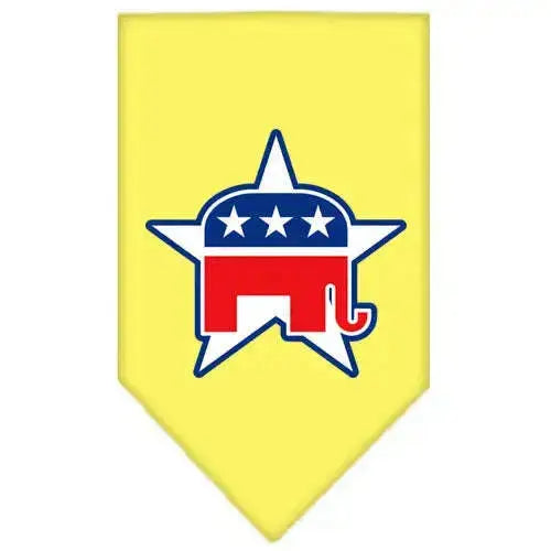 Republican-Screen-Print-Bandana-Yellow-Small-GreatEagleInc-318948629