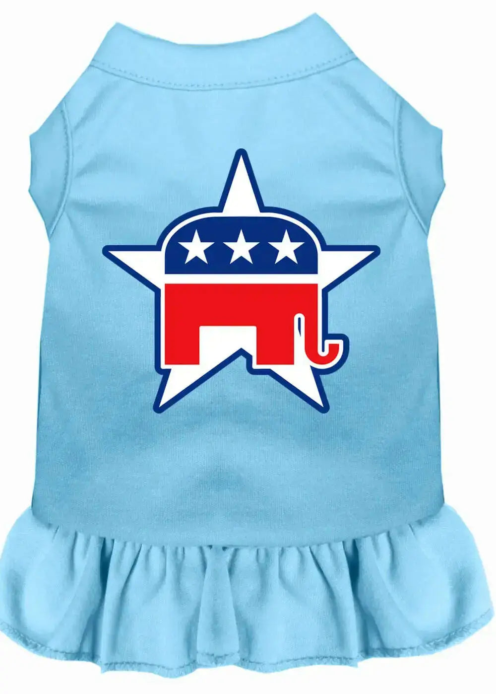 Republican-Screen-Print-Dress-Baby-Blue-Med-GreatEagleInc-318746717