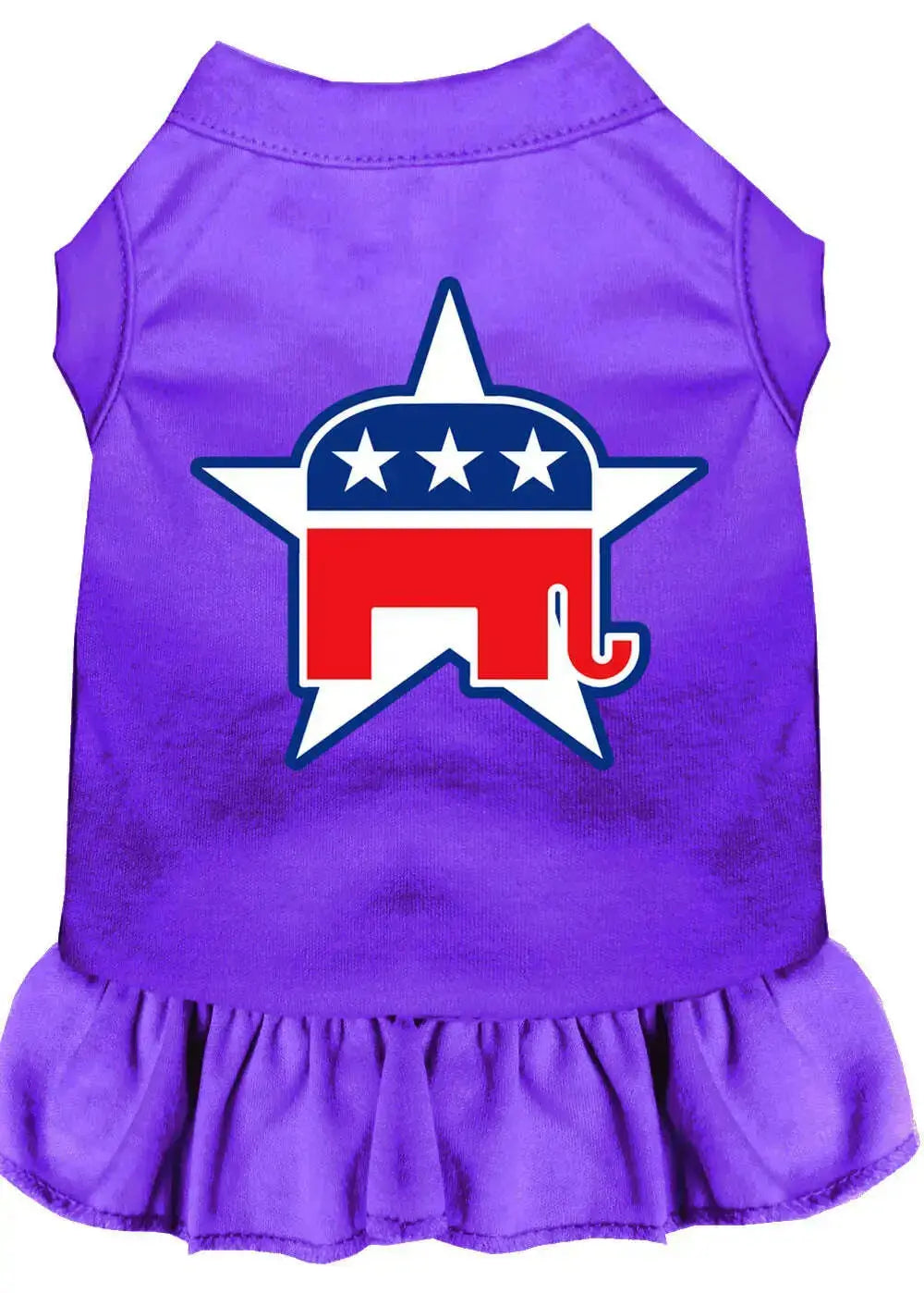 Republican-Screen-Print-Dress-Purple-Sm-GreatEagleInc-318746989