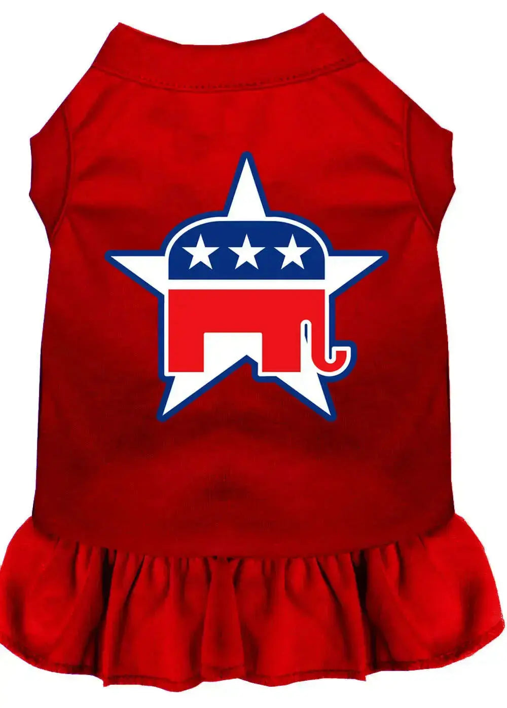 Republican-Screen-Print-Dress-Red-Xxl-GreatEagleInc-318621297
