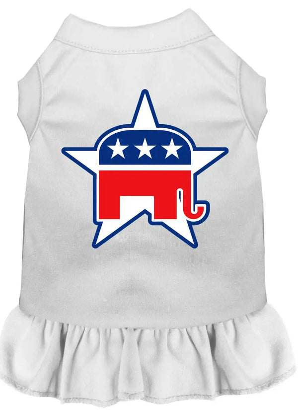 Republican-Screen-Print-Dress-White-Lg-GreatEagleInc-318869220