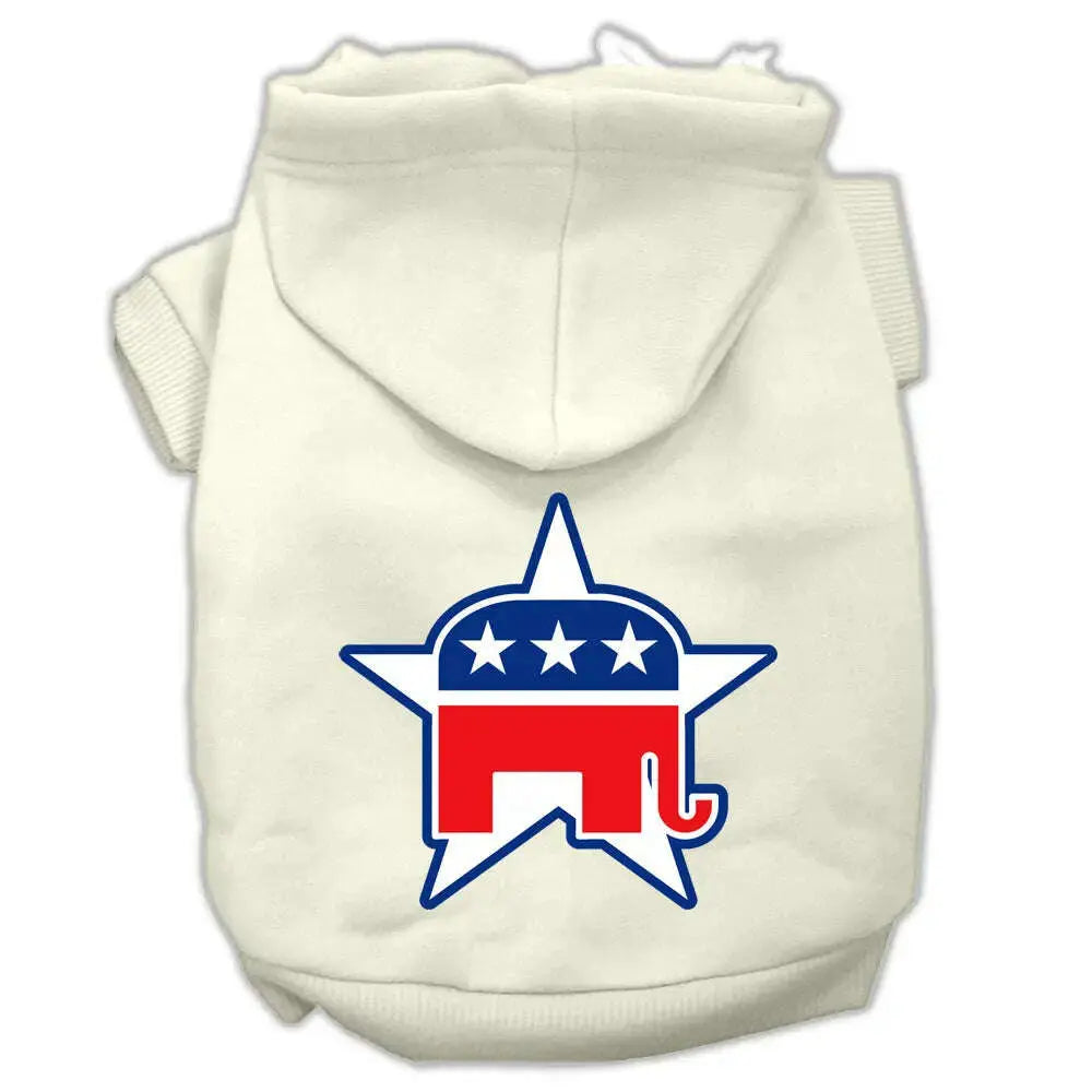 Republican-Screen-Print-Pet-Hoodies-Cream-Size-Lg-GreatEagleInc-319648259