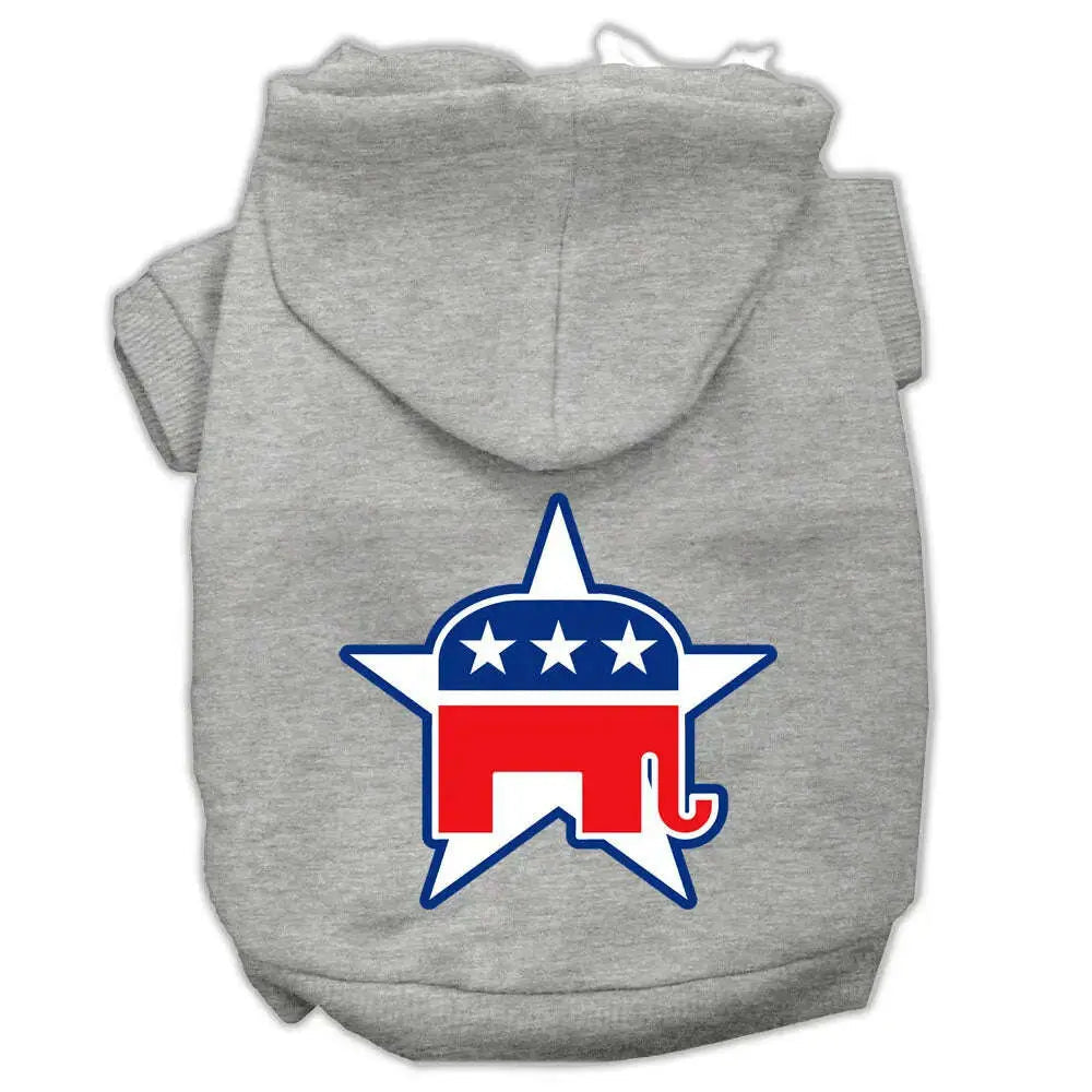 Republican-Screen-Print-Pet-Hoodies-Grey-Size-Sm-GreatEagleInc-319646472