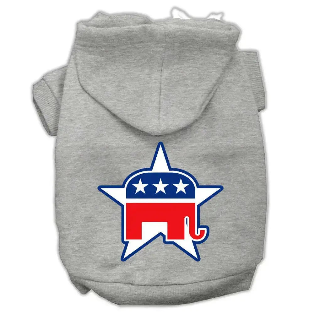 Republican-Screen-Print-Pet-Hoodies-Grey-Size-Xs-GreatEagleInc-319644694
