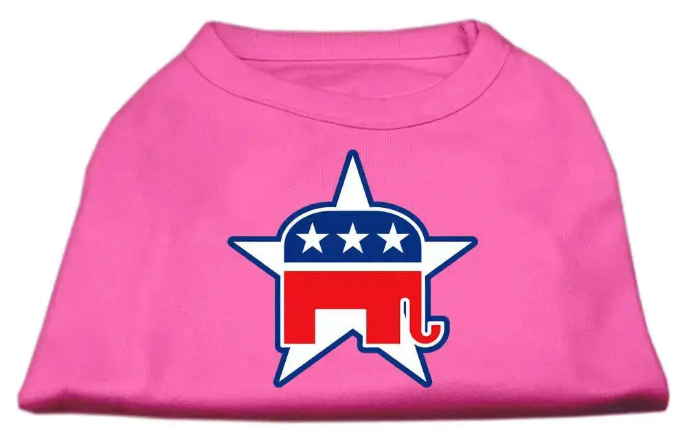 Republican-Screen-Print-Shirts-Bright-Pink-S-GreatEagleInc-318711914
