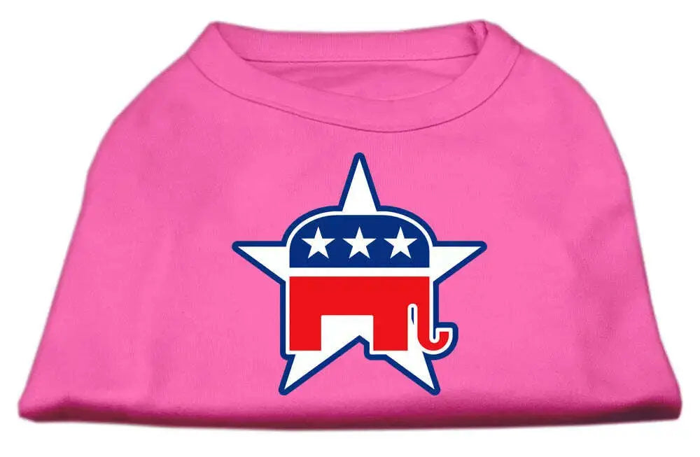 Republican-Screen-Print-Shirts-Bright-Pink-Xxxl-GreatEagleInc-319814078