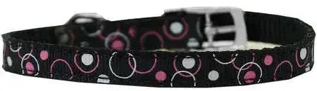 Retro-Nylon-Dog-Collar-With-Classic-Buckle-3-8_-Black-Size-8-GreatEagleInc-333888826