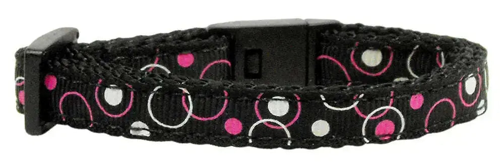 Retro-Nylon-Ribbon-Collar-Black-Cat-Safety-GreatEagleInc-318817877