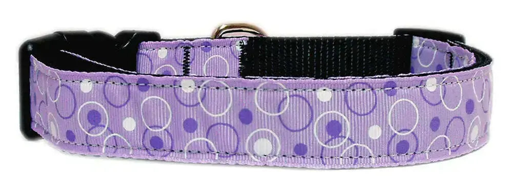 Retro-Nylon-Ribbon-Collar-Lavender-Sm-GreatEagleInc-318818042