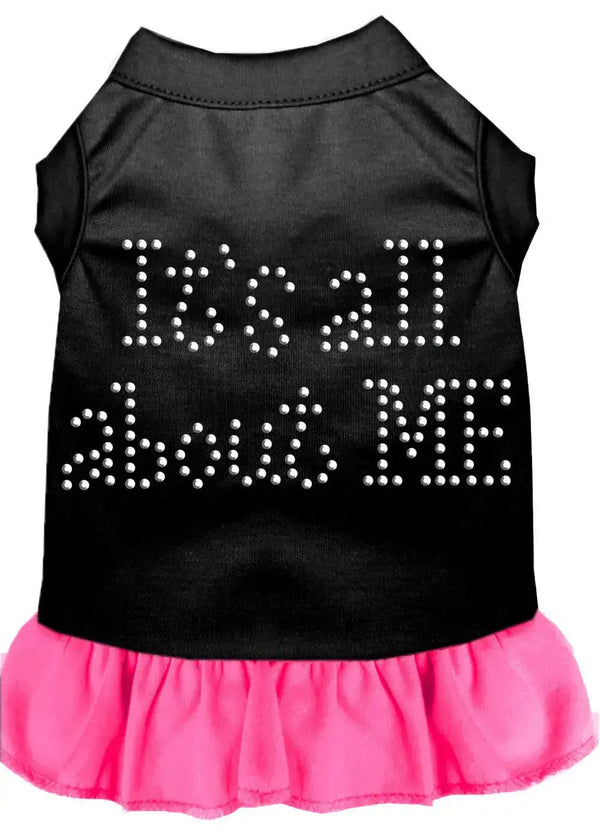 Rhinestone-All-About-Me-Dress-Black-With-Bright-Pink-Lg-GreatEagleInc-318700499