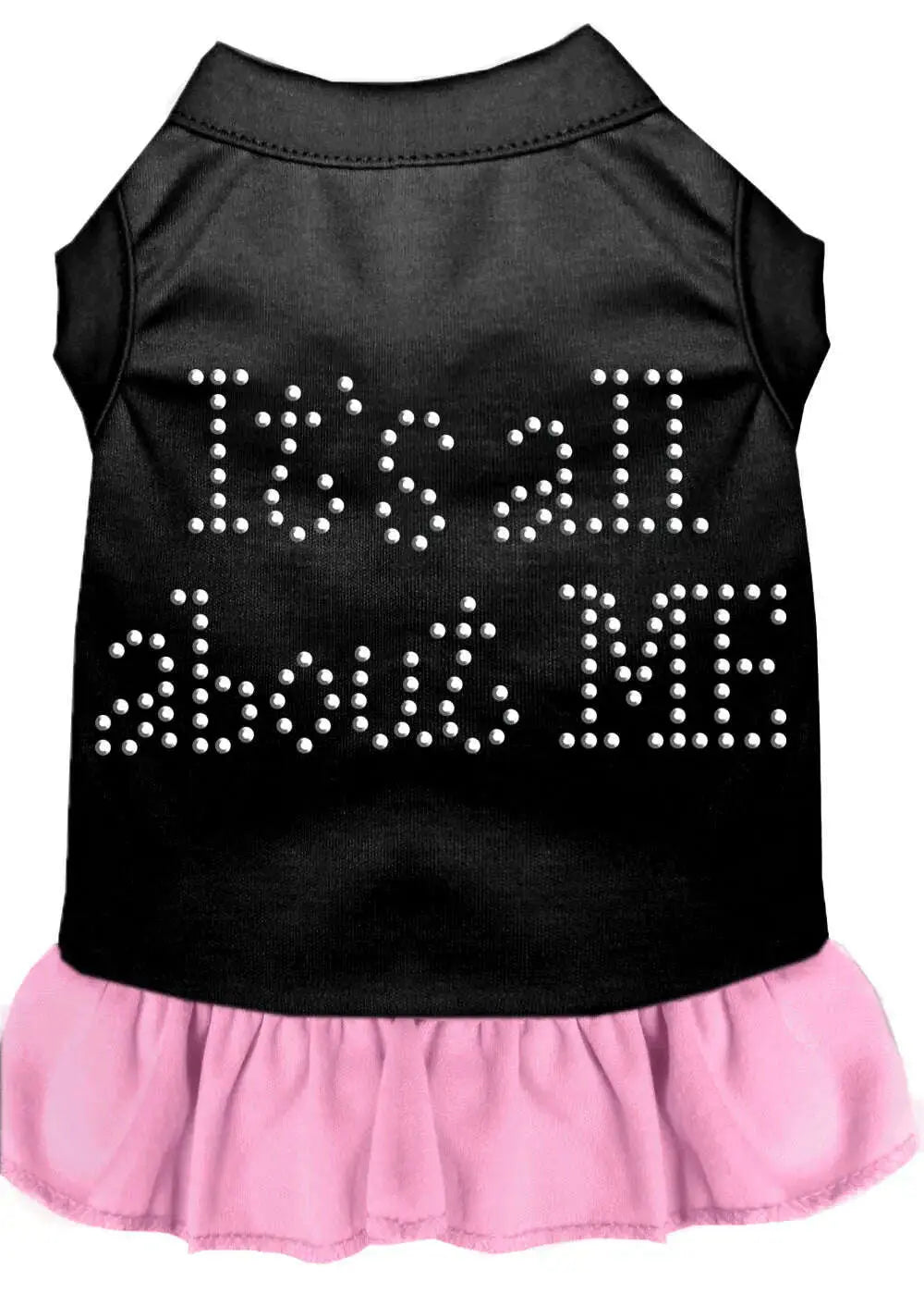 Rhinestone-All-About-Me-Dress-Black-With-Light-Pink-Lg-GreatEagleInc-333601175