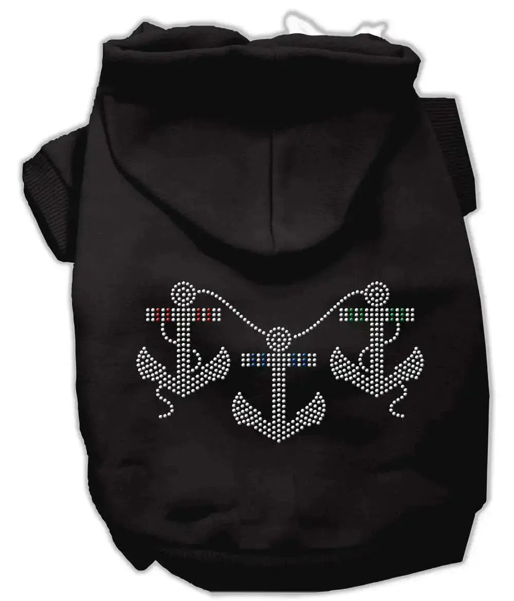 Rhinestone-Anchors-Hoodies-Black-Xs-GreatEagleInc-320133618