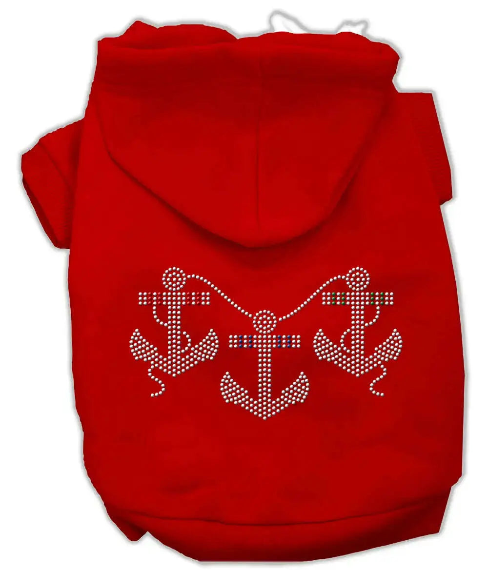 Rhinestone-Anchors-Hoodies-Red-Xl-GreatEagleInc-320133769
