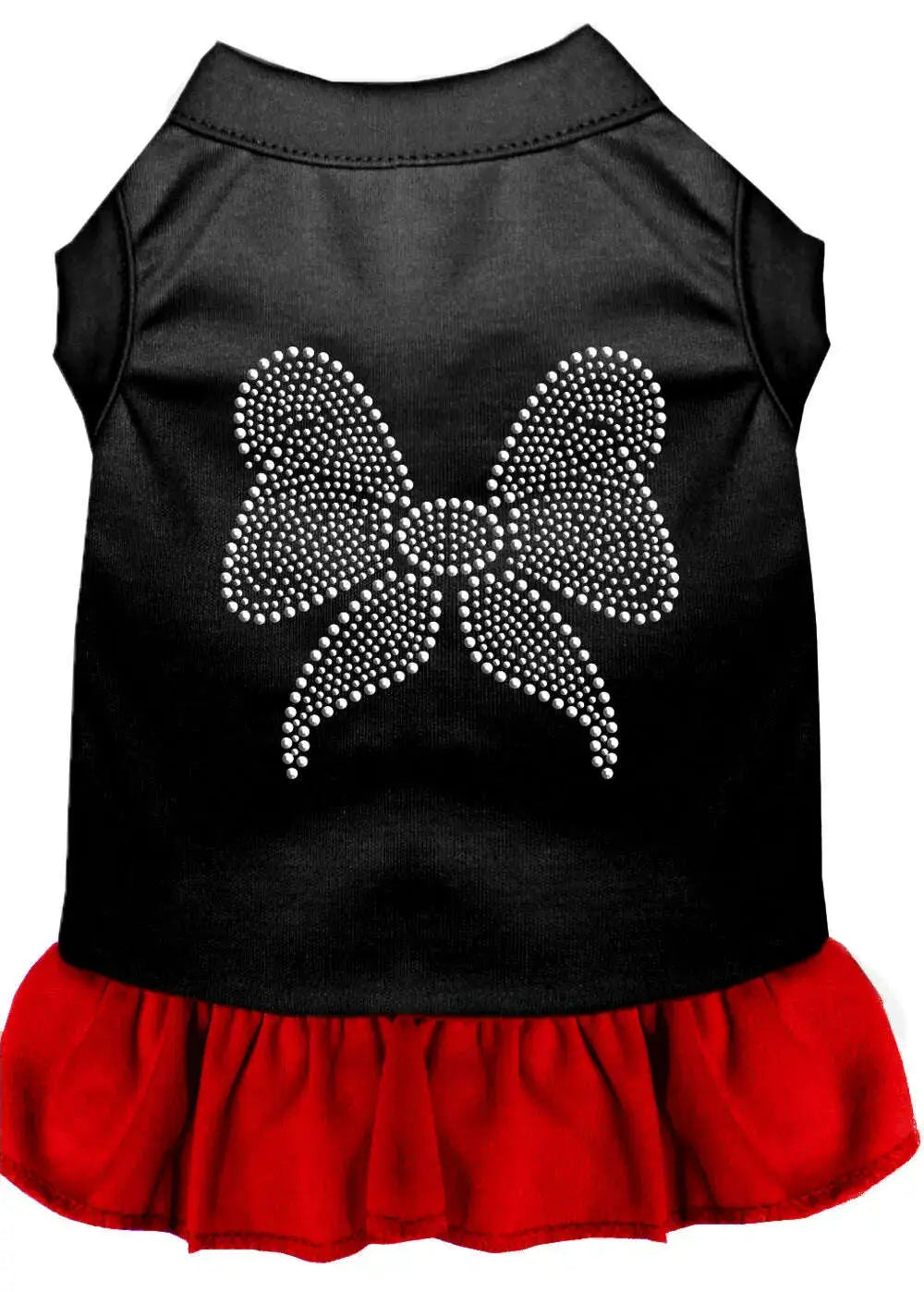Rhinestone-Bow-Dresses-Black-With-Red-Xxxl-GreatEagleInc-333597898