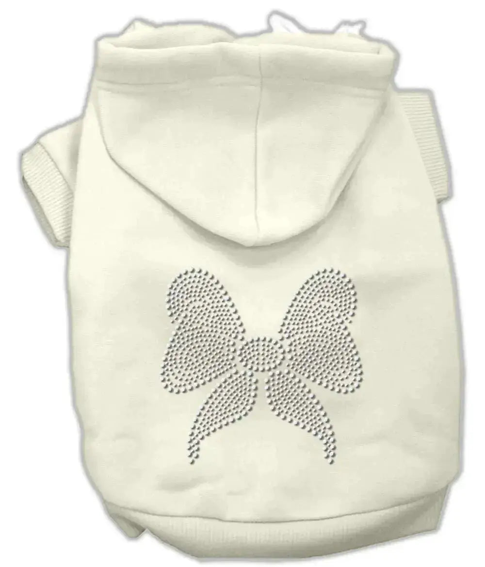 Rhinestone-Bow-Hoodies-Cream-M-GreatEagleInc-319514116