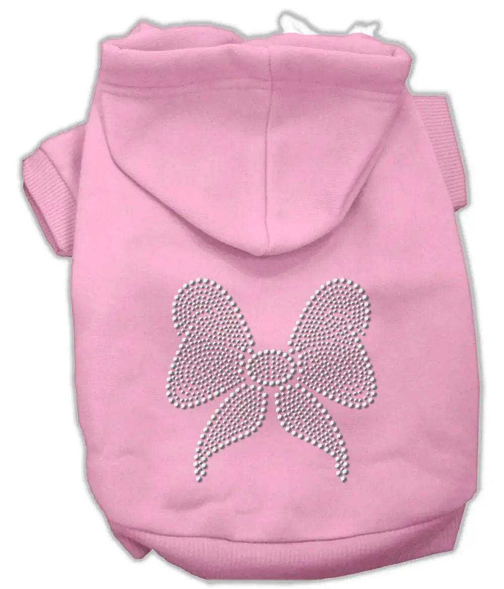 Rhinestone-Bow-Hoodies-Pink-Xxl-GreatEagleInc-319512548