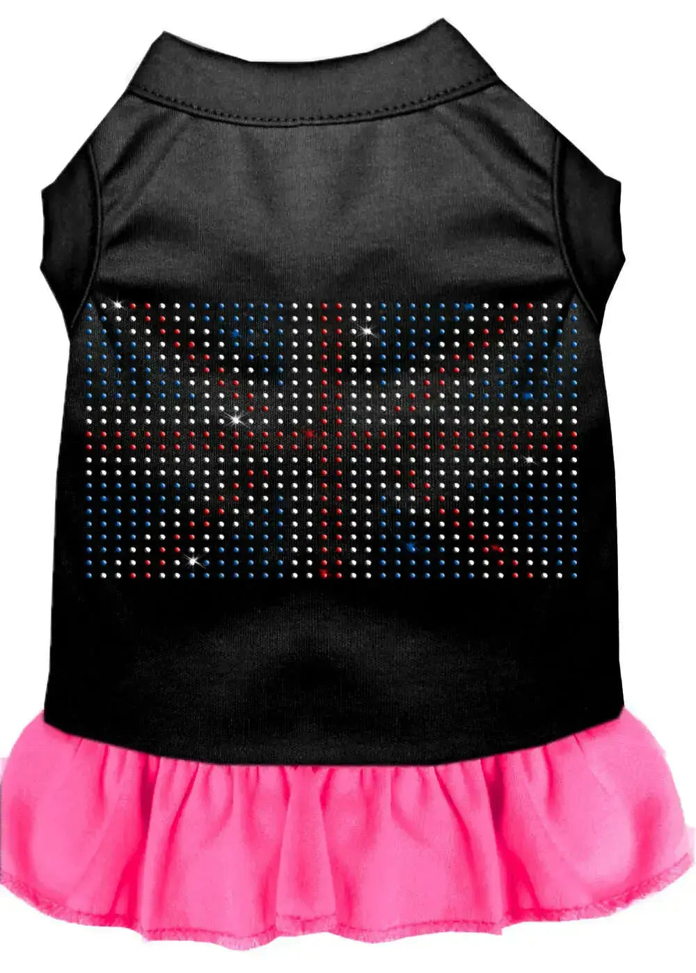 Rhinestone-British-Flag-Dress-Black-With-Bright-Pink-Xl-GreatEagleInc-333594019