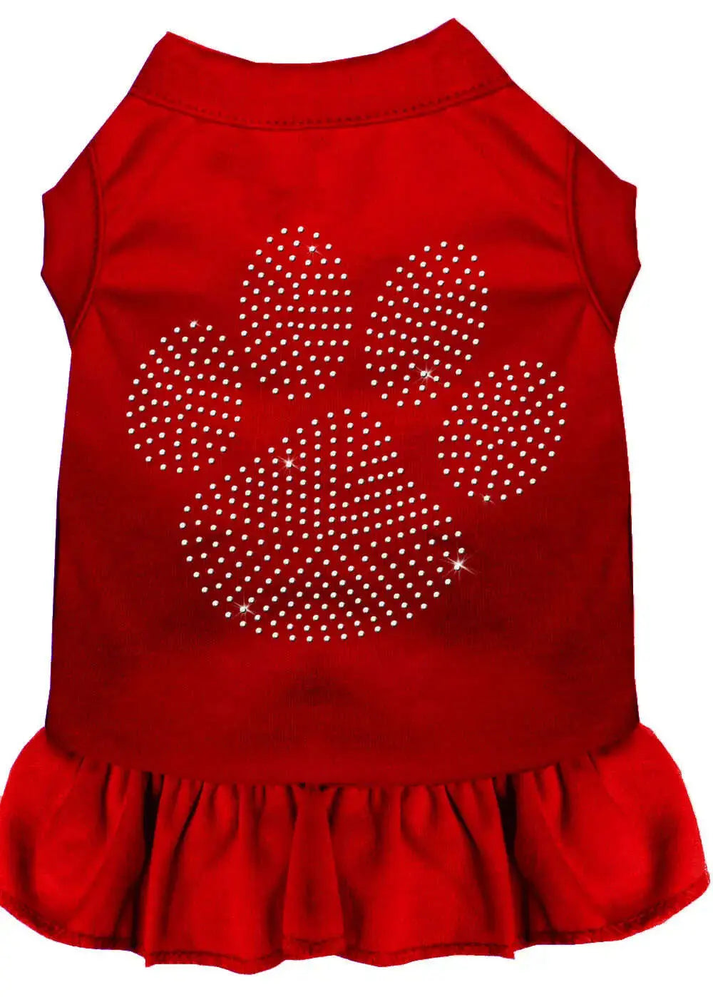 Rhinestone-Clear-Paw-Dress-Red-Xs-GreatEagleInc-333671140