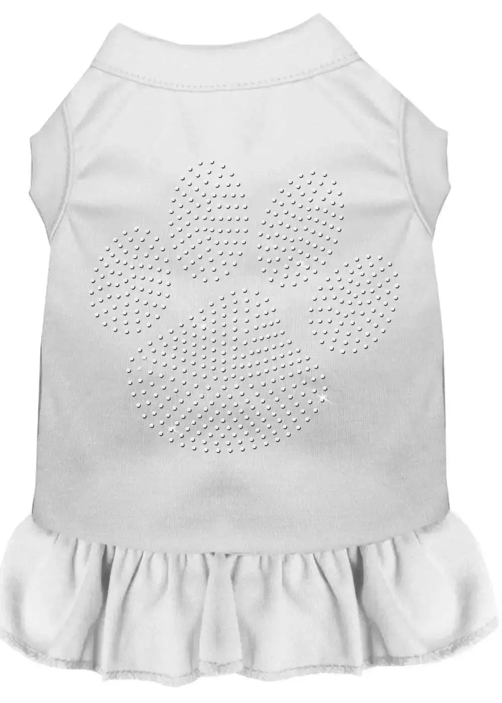 Rhinestone-Clear-Paw-Dress-White-Med-GreatEagleInc-318735815