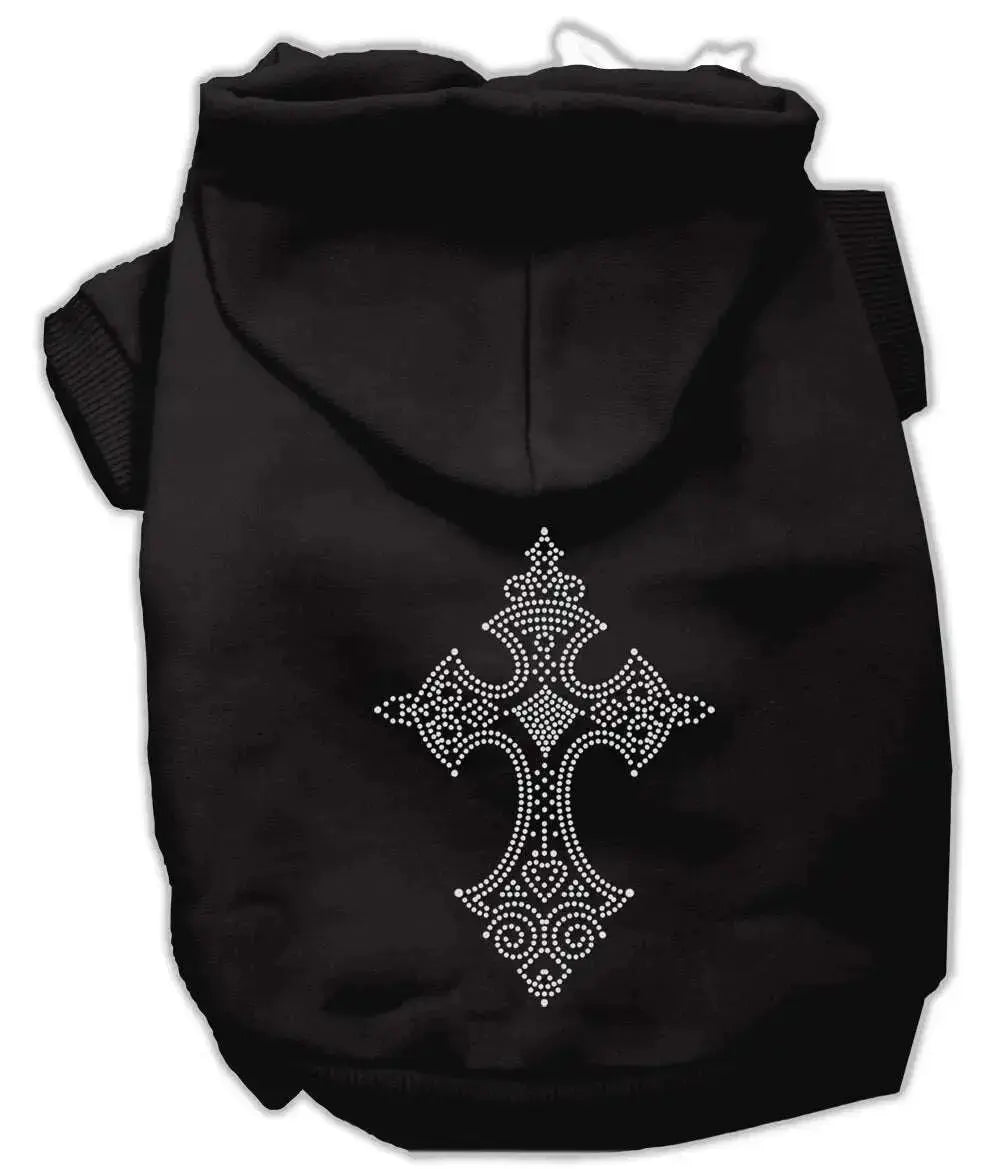 Rhinestone-Cross-Hoodies-Black-S-GreatEagleInc-318693868