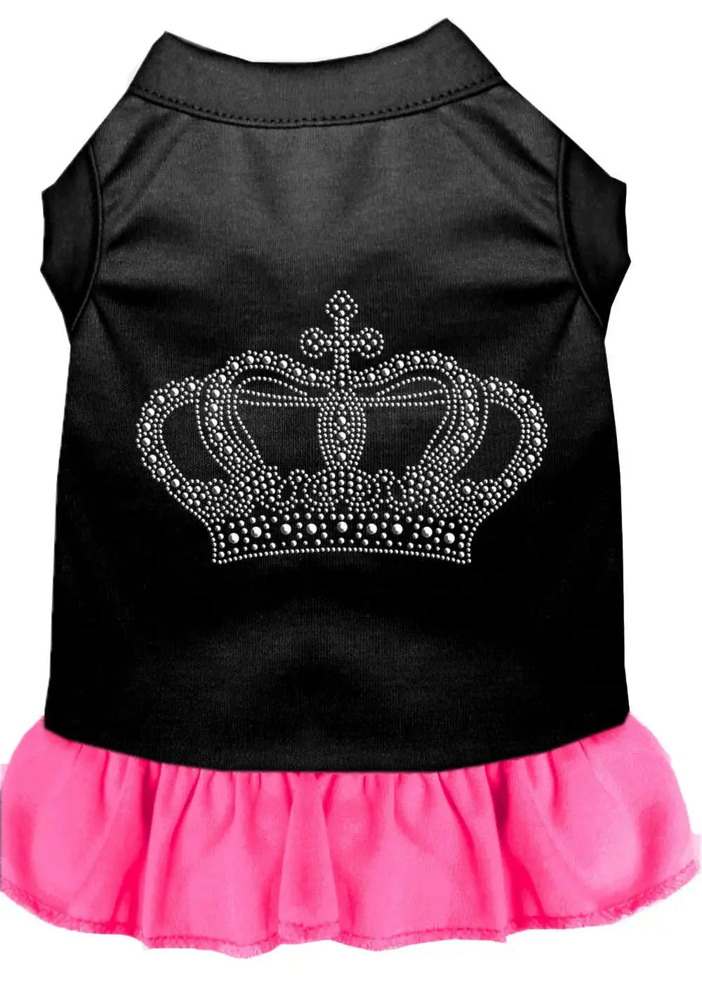 Rhinestone-Crown-Dress-Black-With-Bright-Pink-Xxl-GreatEagleInc-333587414