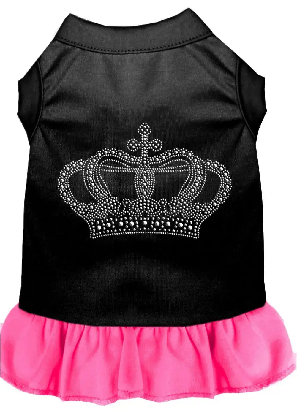 Rhinestone-Crown-Dress-Black-With-Bright-Pink-Xxxl-GreatEagleInc-318736969