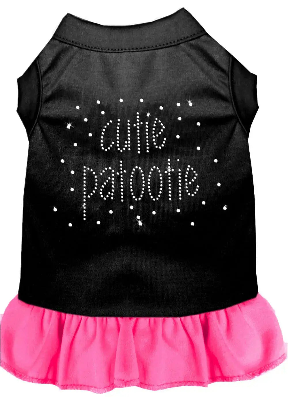 Rhinestone-Cutie-Patootie-Dress-Black-With-Bright-Pink-Xxl-GreatEagleInc-333581149