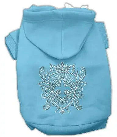 Rhinestone-Fleur-De-Lis-Shield-Hoodies-Baby-Blue-Xl-GreatEagleInc-333756565