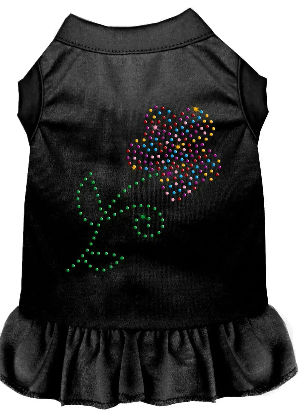 Rhinestone-Multi-Flower-Dress-Black-Sm-GreatEagleInc-318612013