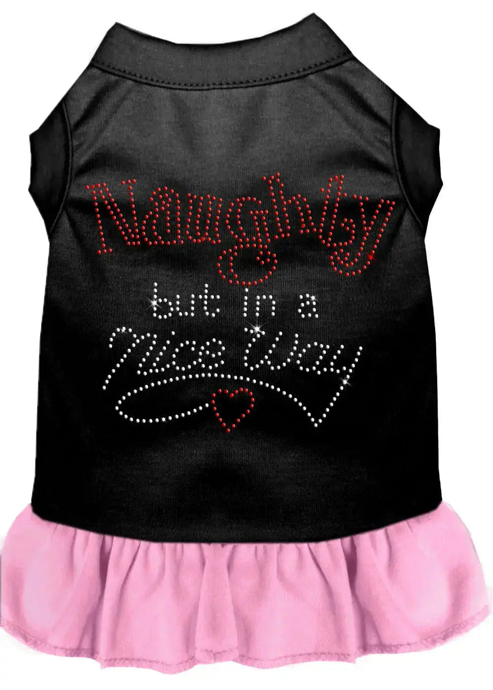 Rhinestone-Naughty-But-In-A-Nice-Way-Dress-Black-With-Light-Pink-Med-GreatEagleInc-318738496