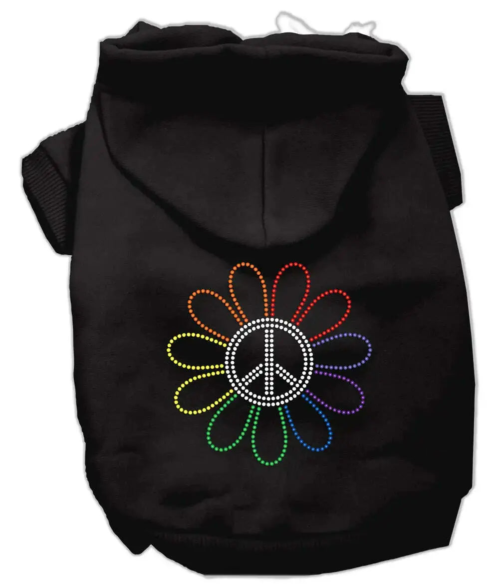 Rhinestone-Rainbow-Flower-Peace-Sign-Hoodie-Black-Xs-GreatEagleInc-319578733