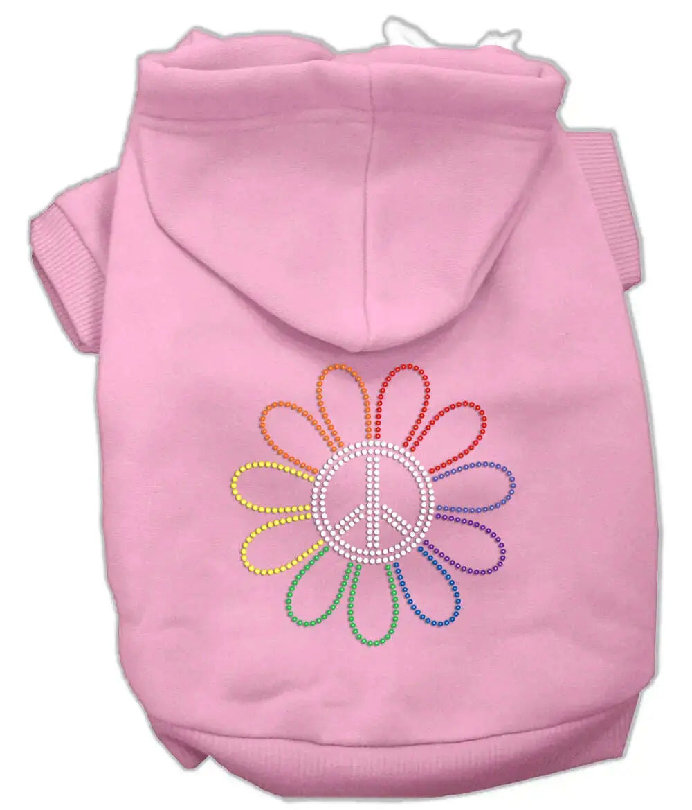 Rhinestone-Rainbow-Flower-Peace-Sign-Hoodie-Pink-Xs-GreatEagleInc-319578414