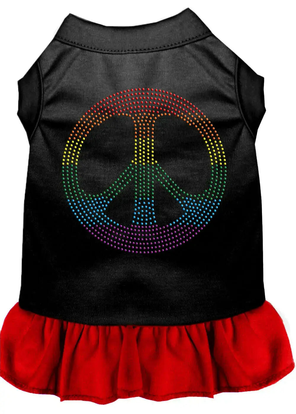 Rhinestone-Rainbow-Peace-Dress-Black-With-Red-Med-GreatEagleInc-320240548