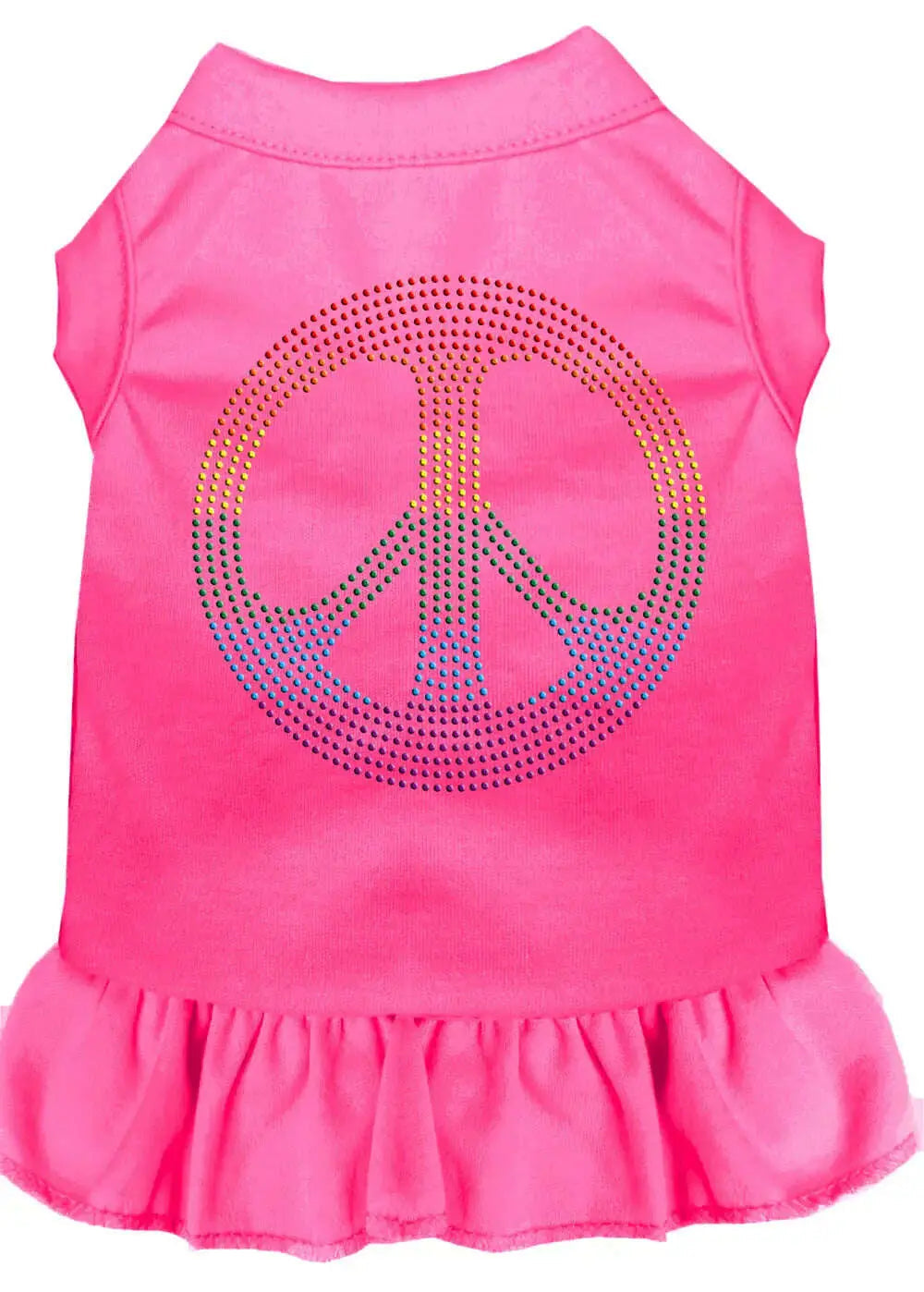 Rhinestone-Rainbow-Peace-Dress-Bright-Pink-Med-GreatEagleInc-320240487