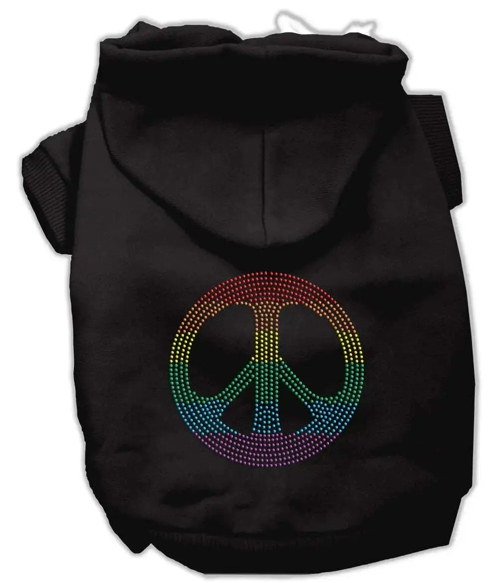 Rhinestone-Rainbow-Peace-Sign-Hoodies-Black-L-GreatEagleInc-333640197