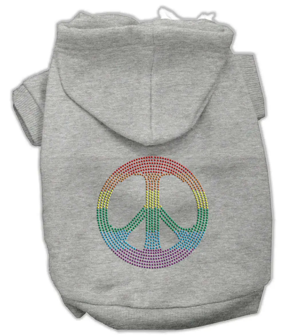 Rhinestone-Rainbow-Peace-Sign-Hoodies-Grey-L-GreatEagleInc-333639966