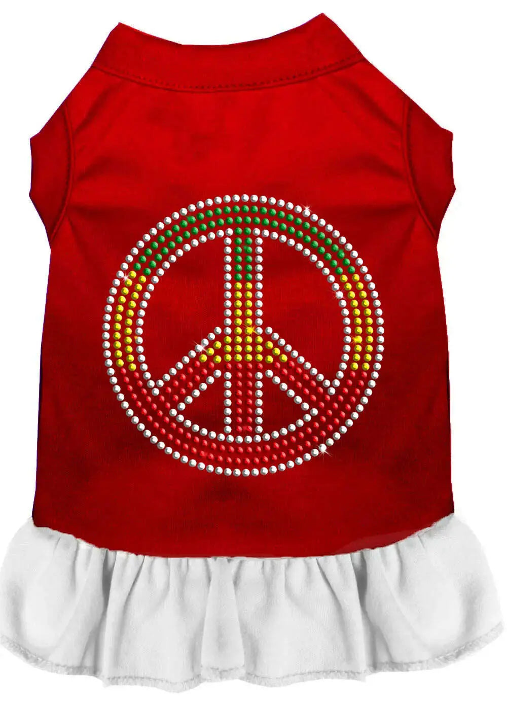 Rhinestone-Rasta-Peace-Dress-Red-With-White-Xs-GreatEagleInc-320231066