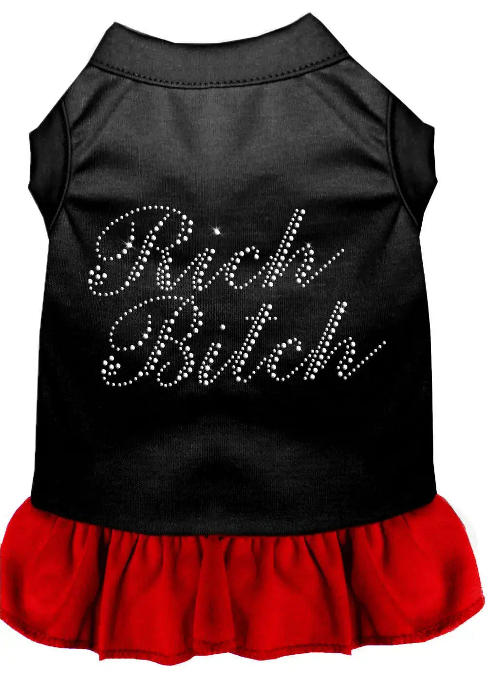 Rhinestone-Rich-Bitch-Dress-Black-With-Red-Lg-GreatEagleInc-320228276