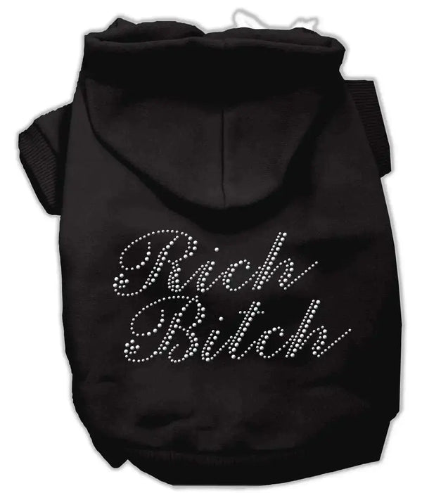 Rich-Bitch-Rhinestone-Hoodies-Black-L-GreatEagleInc-333635475