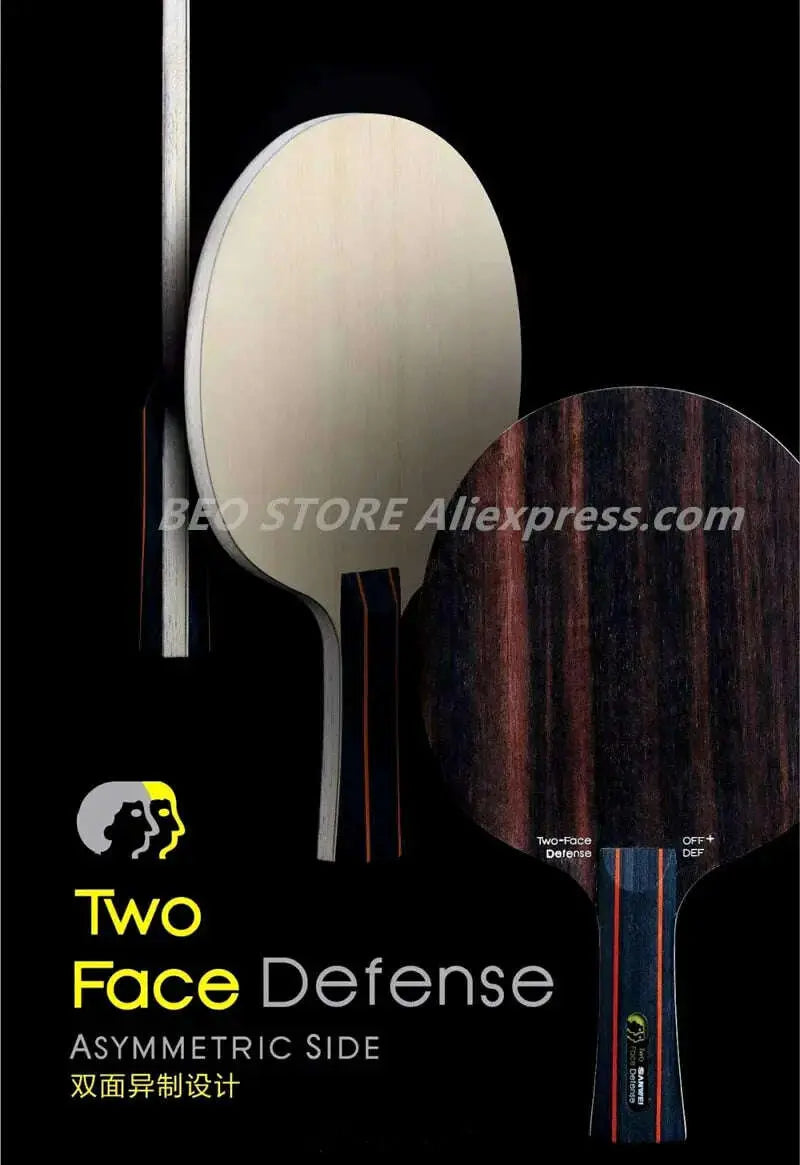 SANWEI-TWO-FACE-DEFENSE-Table-Tennis-Blade-attack_-defence-Ebony_-Hinoki-surface-ping-pong-racket-bat-paddle-FreeDropship-334708668