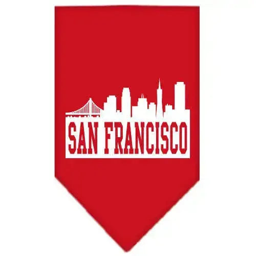 San-Francisco-Skyline-Screen-Print-Bandana-Red-Large-GreatEagleInc-319138110