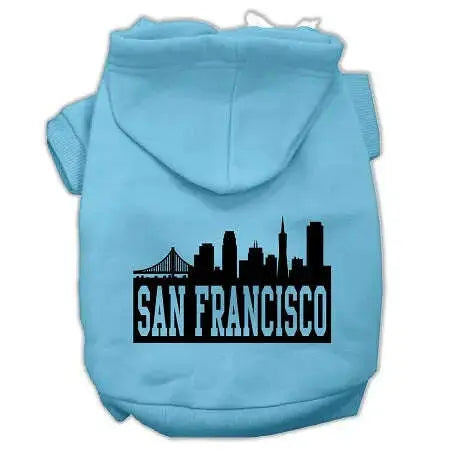 San-Francisco-Skyline-Screen-Print-Pet-Hoodies-Baby-Blue-Size-Xs-GreatEagleInc-319659120